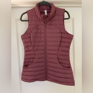 Lululemon Pink Puffer Vest Size 6